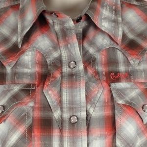 Cruel girl pearl snap button down